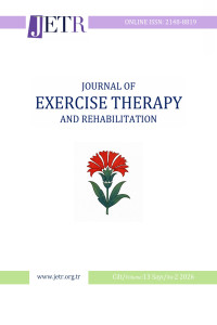 Journal of Exercise Therapy and Rehabilitation (JETR) Dergi Kapağı